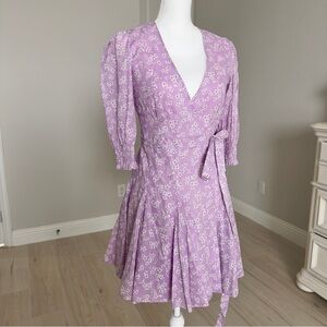 Polo Ralph Lauren Soma Floral Wrap Cotton Mini